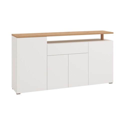 ΚΟΜΟΤΑ-ΜΠΟΥΦΕΣ ATERNO 180 4K1F4V ΛΕΥΚΟ/ARTISAN ΧΡΩΜΑ 180x40x94εκ