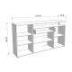 ΚΟΜΟΤΑ-ΜΠΟΥΦΕΣ ATERNO 180 4K1F4V ΛΕΥΚΟ/ARTISAN ΧΡΩΜΑ 180x40x94εκ ΚΟΜΟΤΑ-ΜΠΟΥΦΕΣ ATERNO 180 4K1F4V ΛΕΥΚΟ/ARTISAN ΧΡΩΜΑ 180x40x94εκ