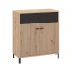 ΚΟΜΟΤΑ-ΜΠΟΥΦΕΣ Avignon 80 2K1F2V ARTISAN OAK-ΜΑΥΡΟ ΧΡΩΜΑ 80x40x90εκ ΚΟΜΟΤΑ-ΜΠΟΥΦΕΣ Avignon 80 2K1F2V ARTISAN OAK-ΜΑΥΡΟ ΧΡΩΜΑ 80x40x90εκ