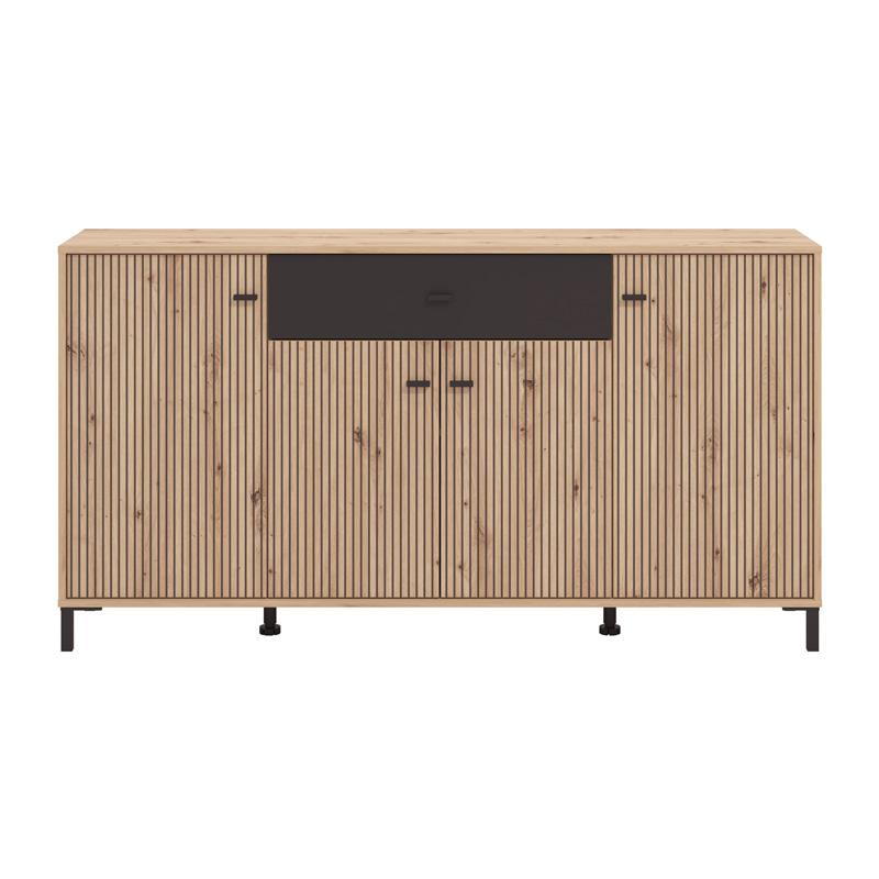 ΚΟΜΟΤΑ-ΜΠΟΥΦΕΣ Avignon AVIGNON 170 4K1F4V ARTISAN OAK-ΜΑΥΡΟ ΧΡΩΜΑ 170x40x90εκ ΚΟΜΟΤΑ-ΜΠΟΥΦΕΣ Avignon AVIGNON 170 4K1F4V ARTISAN OAK-ΜΑΥΡΟ ΧΡΩΜΑ 170x40x90εκ