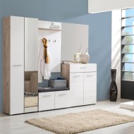 ΚΟΜΟΤΑ-ΜΠΟΥΦΕΣ Beny 2K1F GREY OAK-ΛΕΥΚΗ ΛΑΚΑ 79x35x97,5εκ
