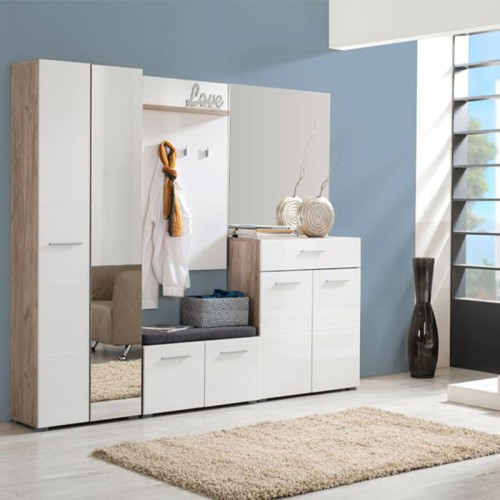 ΚΟΜΟΤΑ-ΜΠΟΥΦΕΣ Beny 2K1F GREY OAK-ΛΕΥΚΗ ΛΑΚΑ 79x35x97,5εκ