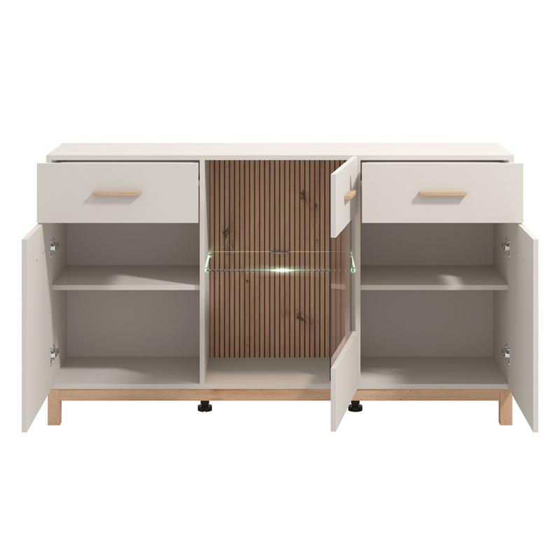 ΚΟΜΟΤΑ-ΜΠΟΥΦΕΣ ESSEX 154 3K2F3V VS1 CASHMERE/ARTISAN OAK 154x42x89εκ ΚΟΜΟΤΑ-ΜΠΟΥΦΕΣ ESSEX 154 3K2F3V VS1 CASHMERE/ARTISAN OAK 154x42x89εκ