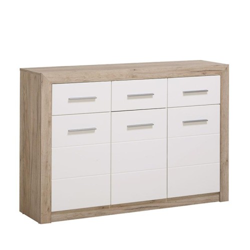 ΚΟΜΟΤΑ-ΜΠΟΥΦΕΣ Etna 3K3F Grey Oak - Λευκή Λάκκα 133*35*90.5