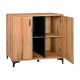 KOMOTA-ΜΠΟΥΦΕΣ Fylliana Alba ARTISAN OAK-ΜΑΥΡΟ 90x40x83εκ