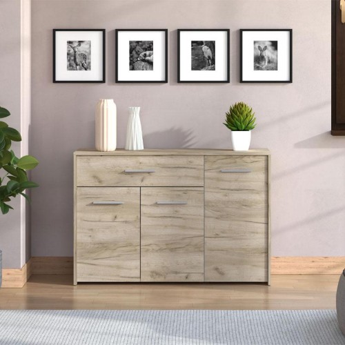 ΚΟΜΟΤΑ-ΜΠΟΥΦΕΣ GARONA 3K1F GREY OAK ΧΡΩΜΑ 119x33x80,5εκ