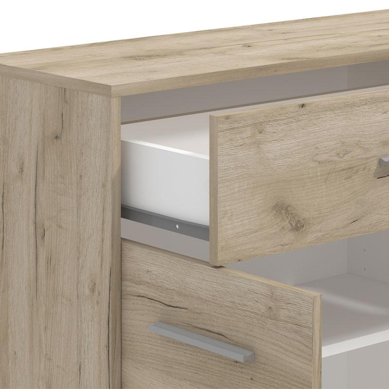ΚΟΜΟΤΑ-ΜΠΟΥΦΕΣ GARONA 3K1F GREY OAK ΧΡΩΜΑ 119x33x80,5εκ