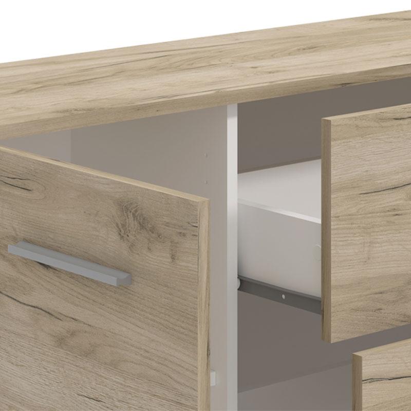 ΚΟΜΟΤΑ-ΜΠΟΥΦΕΣ GARONA 3K3F GREY OAK ΧΡΩΜΑ 158x33x80,5εκ