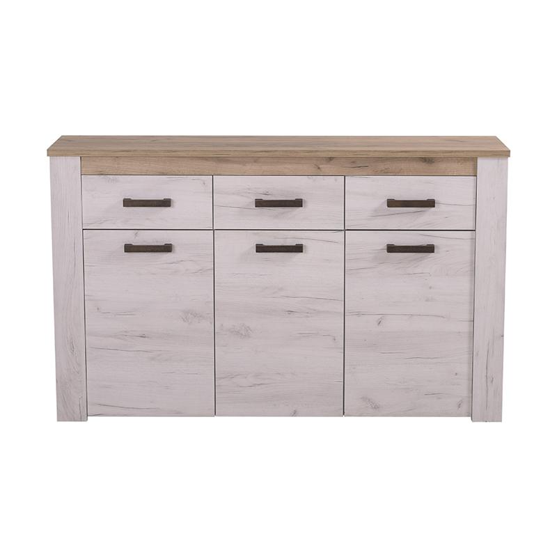 ΚΟΜΟΤΑ-ΜΠΟΥΦΕΣ Kent 160 3Κ3F GREY OAK/WHITE OAK 160*36,5*98