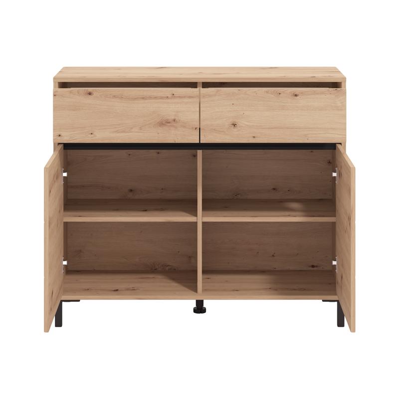 ΚΟΜΟΤΑ-ΜΠΟΥΦΕΣ MARRON 106 2K2F2V ARTISAN OAK/ΜΑΥΡΟ ΜΑΤΤ ΧΡΩΜΑ 106x40x90εκ ΚΟΜΟΤΑ-ΜΠΟΥΦΕΣ MARRON 106 2K2F2V ARTISAN OAK/ΜΑΥΡΟ ΜΑΤΤ ΧΡΩΜΑ 106x40x90εκ