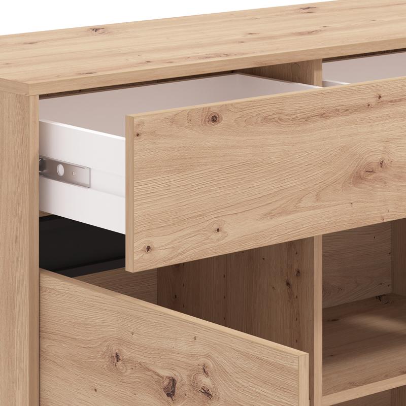 ΚΟΜΟΤΑ-ΜΠΟΥΦΕΣ MARRON 106 2K2F2V ARTISAN OAK/ΜΑΥΡΟ ΜΑΤΤ ΧΡΩΜΑ 106x40x90εκ ΚΟΜΟΤΑ-ΜΠΟΥΦΕΣ MARRON 106 2K2F2V ARTISAN OAK/ΜΑΥΡΟ ΜΑΤΤ ΧΡΩΜΑ 106x40x90εκ