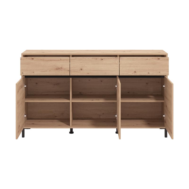 ΚΟΜΟΤΑ-ΜΠΟΥΦΕΣ MARRON 157 3K3F3V ARTISAN OAK/ΜΑΥΡΟ ΜΑΤΤ ΧΡΩΜΑ 157x40x90εκ ΚΟΜΟΤΑ-ΜΠΟΥΦΕΣ MARRON 157 3K3F3V ARTISAN OAK/ΜΑΥΡΟ ΜΑΤΤ ΧΡΩΜΑ 157x40x90εκ