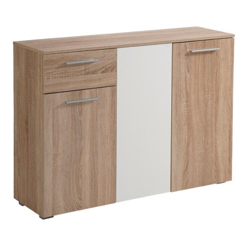 ΚΟΜΟΤΑ-ΜΠΟΥΦΕΣ RITMO 3K1F SONOMA-ΛΕΥΚΟ 114.5*35*80.5