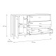 ΚΟΜΟΤΑ-ΜΠΟΥΦΕΣ TERRANO RIVIERA OAK ΧΡΩΜΑ 152x40x85εκ ΚΟΜΟΤΑ-ΜΠΟΥΦΕΣ TERRANO RIVIERA OAK ΧΡΩΜΑ 152x40x85εκ