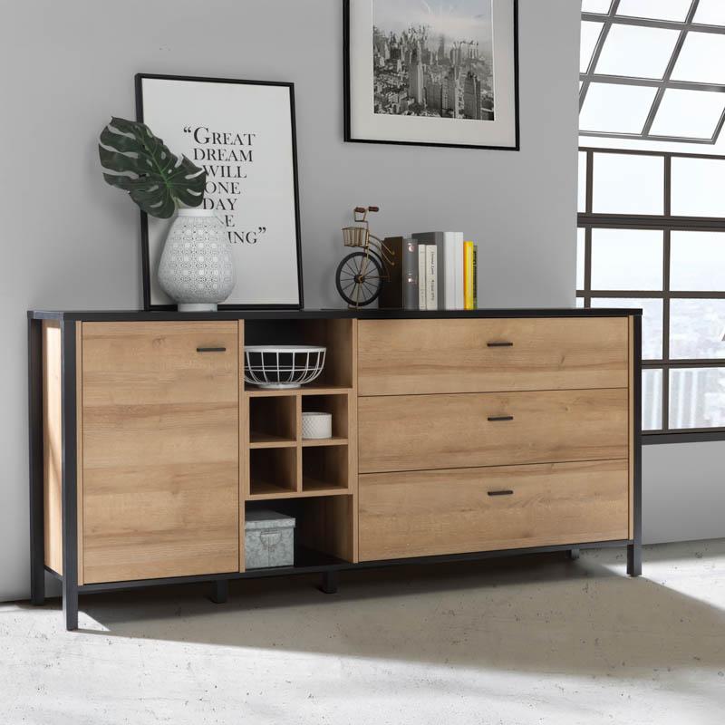 ΚΟΜΟΤΑ-ΜΠΟΥΦΕΣ TERRANO RIVIERA OAK ΧΡΩΜΑ 187x40x85εκ ΚΟΜΟΤΑ-ΜΠΟΥΦΕΣ TERRANO RIVIERA OAK ΧΡΩΜΑ 187x40x85εκ