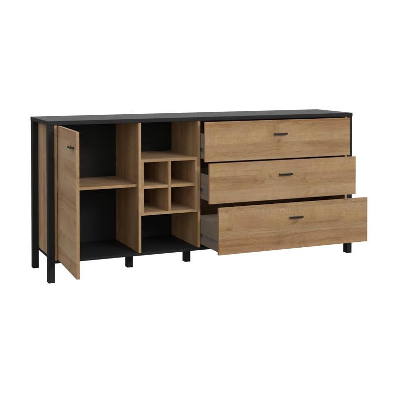ΚΟΜΟΤΑ-ΜΠΟΥΦΕΣ TERRANO RIVIERA OAK ΧΡΩΜΑ 187x40x85εκ ΚΟΜΟΤΑ-ΜΠΟΥΦΕΣ TERRANO RIVIERA OAK ΧΡΩΜΑ 187x40x85εκ