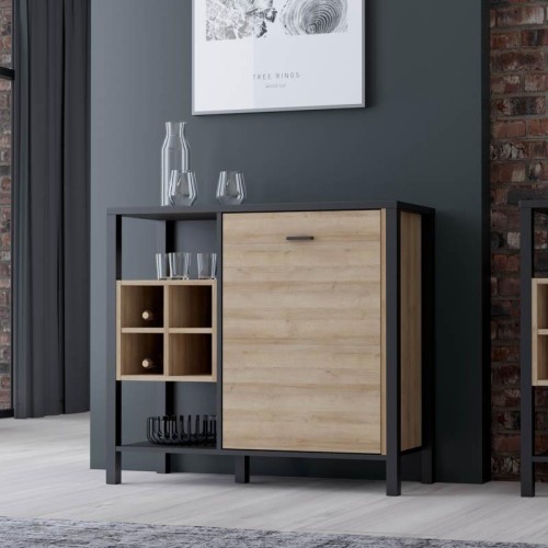ΚΟΜΟΤΑ-ΜΠΟΥΦΕΣ TERRANO RIVIERA OAK ΧΡΩΜΑ 94x40x85εκ ΚΟΜΟΤΑ-ΜΠΟΥΦΕΣ TERRANO RIVIERA OAK ΧΡΩΜΑ 94x40x85εκ