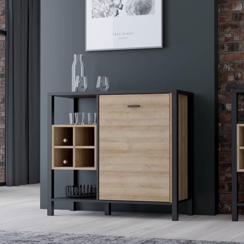 ΚΟΜΟΤΑ-ΜΠΟΥΦΕΣ TERRANO RIVIERA OAK ΧΡΩΜΑ 94x40x85εκ ΚΟΜΟΤΑ-ΜΠΟΥΦΕΣ TERRANO RIVIERA OAK ΧΡΩΜΑ 94x40x85εκ