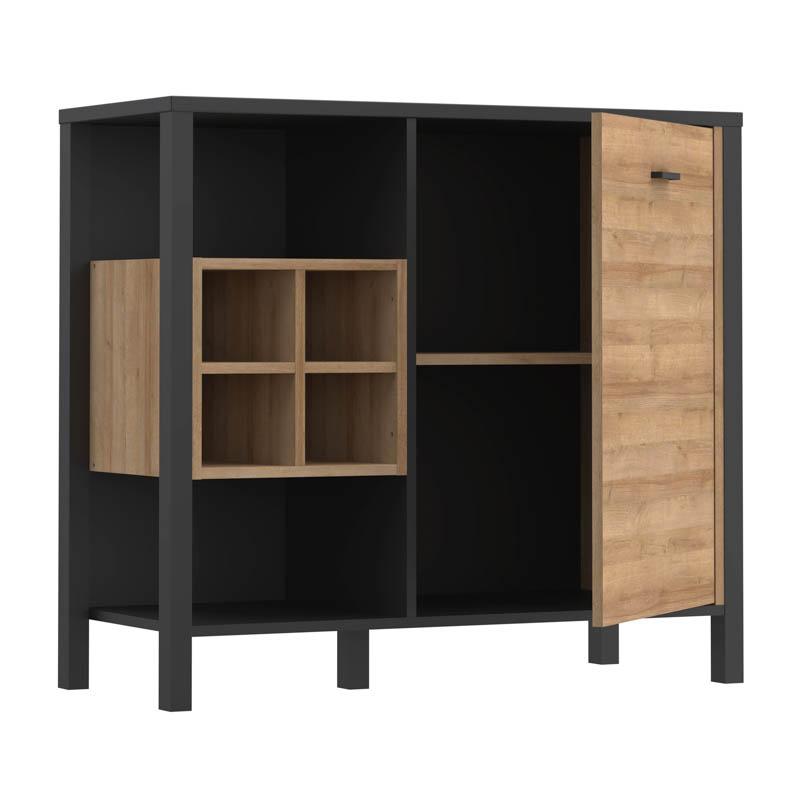ΚΟΜΟΤΑ-ΜΠΟΥΦΕΣ TERRANO RIVIERA OAK ΧΡΩΜΑ 94x40x85εκ ΚΟΜΟΤΑ-ΜΠΟΥΦΕΣ TERRANO RIVIERA OAK ΧΡΩΜΑ 94x40x85εκ
