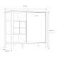 ΚΟΜΟΤΑ-ΜΠΟΥΦΕΣ TERRANO RIVIERA OAK ΧΡΩΜΑ 94x40x85εκ ΚΟΜΟΤΑ-ΜΠΟΥΦΕΣ TERRANO RIVIERA OAK ΧΡΩΜΑ 94x40x85εκ