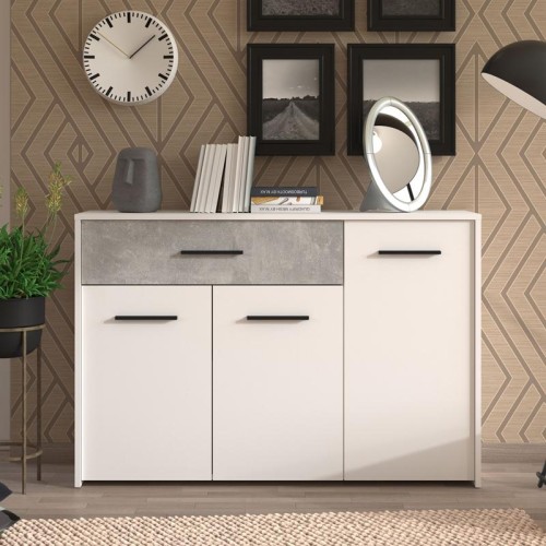 ΚΟΜΟΤΑ VARADERO 3K1F ΛΕΥΚΟ-CONCRETE 119x33x80,5εκ