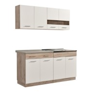 ΚΟΥΖΙΝΑ DALILA 160 GREY OAK / ΛΕΥΚΟ 160*51,5*206,5