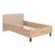 ΚΡΕΒΑΤΙ BARLETTA 120 ARTISAN OAK ΜΕ ΜΠΕΖ ΥΦΑΣΜΑ 131x213,5x85,5εκ (120x200)