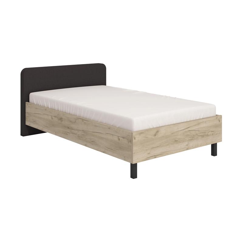 ΚΡΕΒΑΤΙ BARLETTA 120 GREY OAK ΜΕ ΓΚΡΙ ΥΦΑΣΜΑ ΚΑΙ ΜΑΥΡΑ ΠΟΔΙΑ 131x213,5x85,5εκ (120x200) ΚΡΕΒΑΤΙ BARLETTA 120 GREY OAK ΜΕ ΓΚΡΙ ΥΦΑΣΜΑ ΚΑΙ ΜΑΥΡΑ ΠΟΔΙΑ 131x213,5x85,5εκ (120x200)