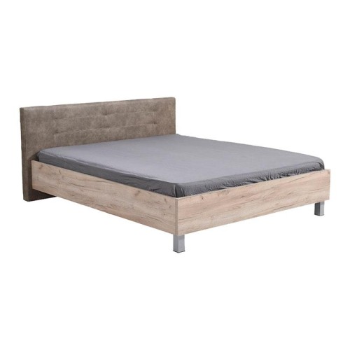 ΚΡΕΒΑΤΙ CANON 160 GREY OAK - ΓΚΡΙ ΥΦΑΣΜΑ 176.5*212.5*93.5 (160*200)