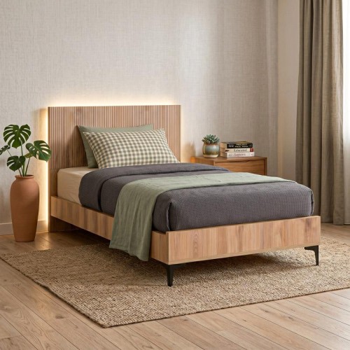 ΚΡΕΒΑΤΙ Fylliana Alicante NATURAL CANELLA OAK ΧΡΩΜΑ 130x210x110εκ (120x200) ΚΡΕΒΑΤΙ Fylliana Alicante NATURAL CANELLA OAK ΧΡΩΜΑ 130x210x110εκ (120x200)