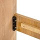 ΚΡΕΒΑΤΙ Fylliana Alicante NATURAL CANELLA OAK ΧΡΩΜΑ 150x210x110εκ (140x200)