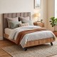 ΚΡΕΒΑΤΙ Fylliana Lorenzo TAUPE ΧΡΩΜΑ 153x214x118εκ (140x200) ΚΡΕΒΑΤΙ Fylliana Lorenzo TAUPE ΧΡΩΜΑ 153x214x118εκ (140x200)