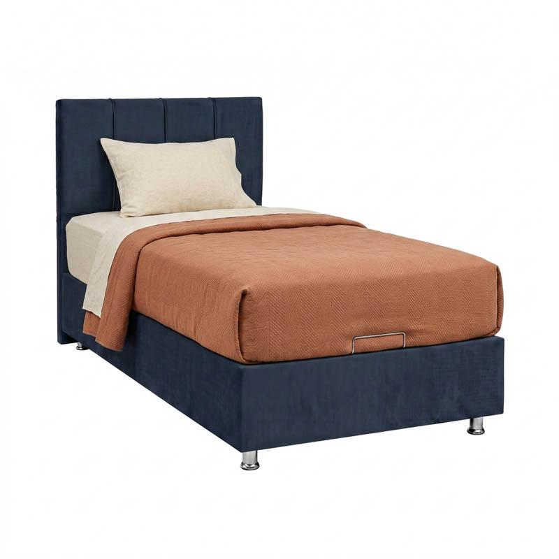 ΚΡΕΒΑΤΙ Fylliana Noble BLUE RAF ΜΕ ΑΠΟΘHKEYTIKO ΧΩΡΟ 92x208x130εκ (90x200)