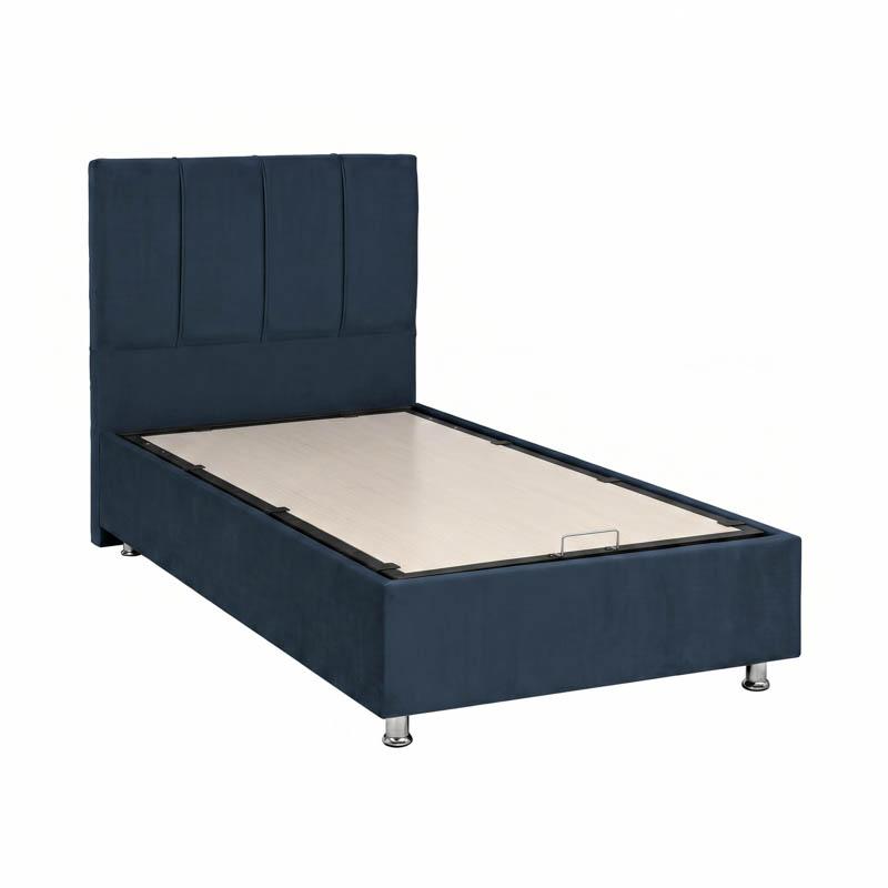 ΚΡΕΒΑΤΙ Fylliana Noble BLUE RAF ΜΕ ΑΠΟΘHKEYTIKO ΧΩΡΟ 92x208x130εκ (90x200)