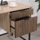 ΜΕΤΑΛΛΙΚΟ ΓΡΑΦΕΙΟ Fylliana Edge 1932 SONOMA-WALLNUT ΧΡΩΜΑ 120x60x76εκ