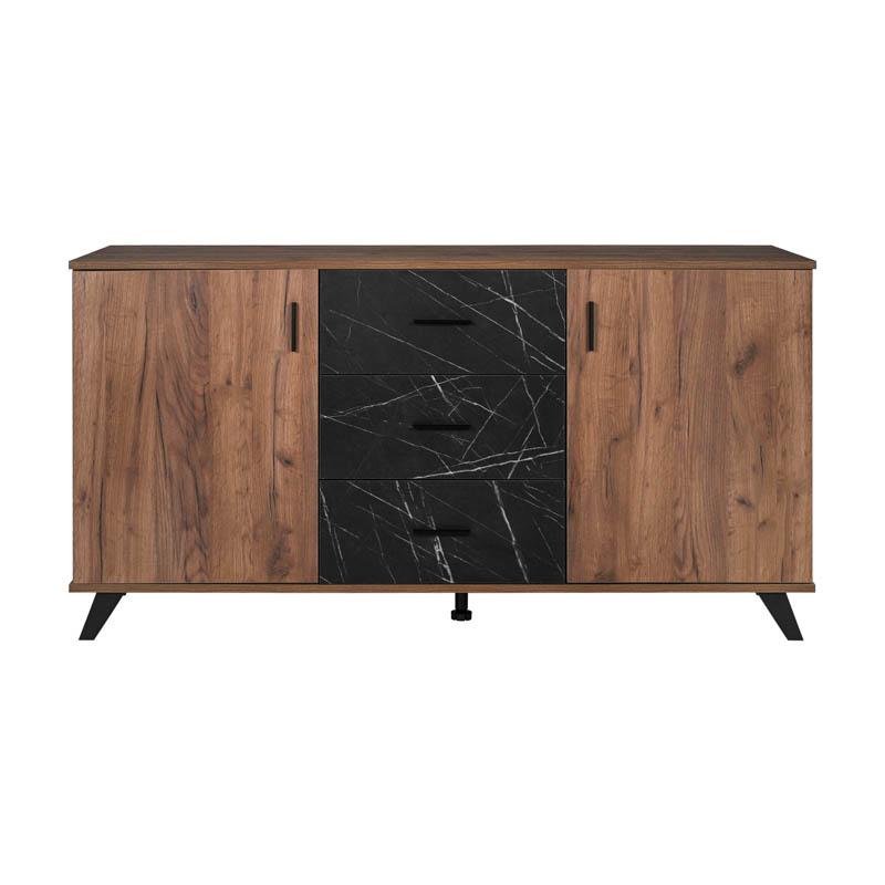 ΜΠΟΥΦΕΣ Fylliana Miami TOBACCO ΜΕ BLACK MARBLE ΧΡΩΜΑ 160x40x84εκ ΜΠΟΥΦΕΣ Fylliana Miami TOBACCO ΜΕ BLACK MARBLE ΧΡΩΜΑ 160x40x84εκ
