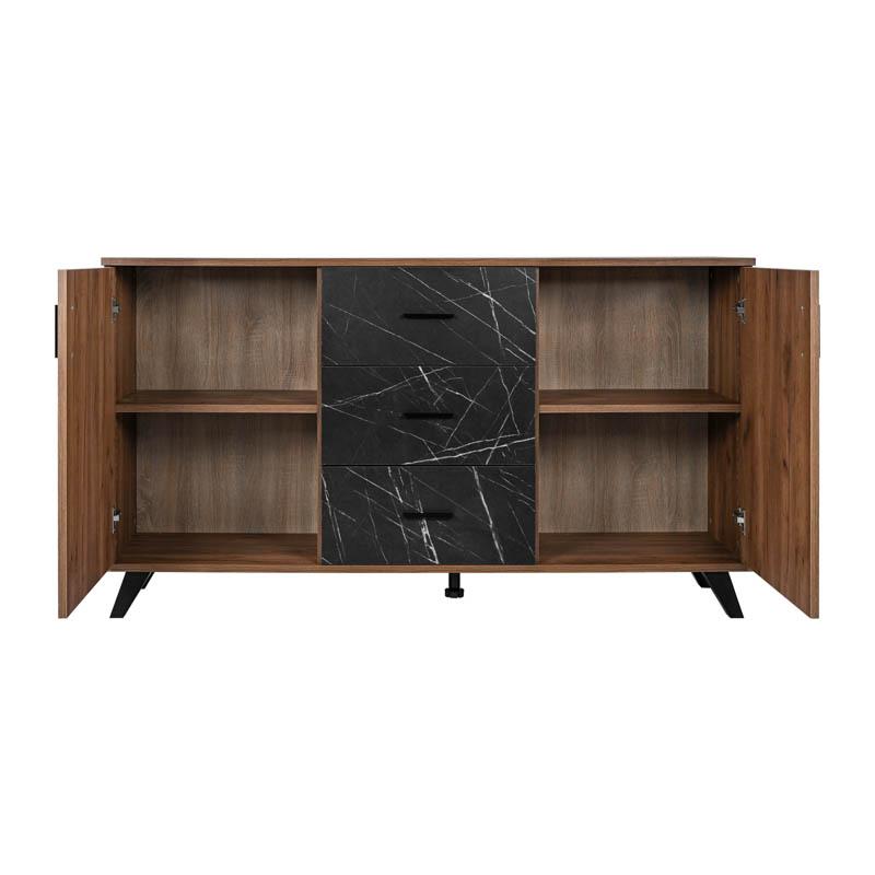 ΜΠΟΥΦΕΣ Fylliana Miami TOBACCO ΜΕ BLACK MARBLE ΧΡΩΜΑ 160x40x84εκ ΜΠΟΥΦΕΣ Fylliana Miami TOBACCO ΜΕ BLACK MARBLE ΧΡΩΜΑ 160x40x84εκ