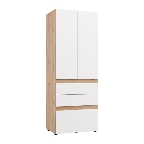 ΝΤΟΥΛΑΠΑ ARDERIN 2K3F h207 ARTISAN OAK-ΛΕΥΚΟ 79x52x208εκ ΝΤΟΥΛΑΠΑ ARDERIN 2K3F h207 ARTISAN OAK-ΛΕΥΚΟ 79x52x208εκ