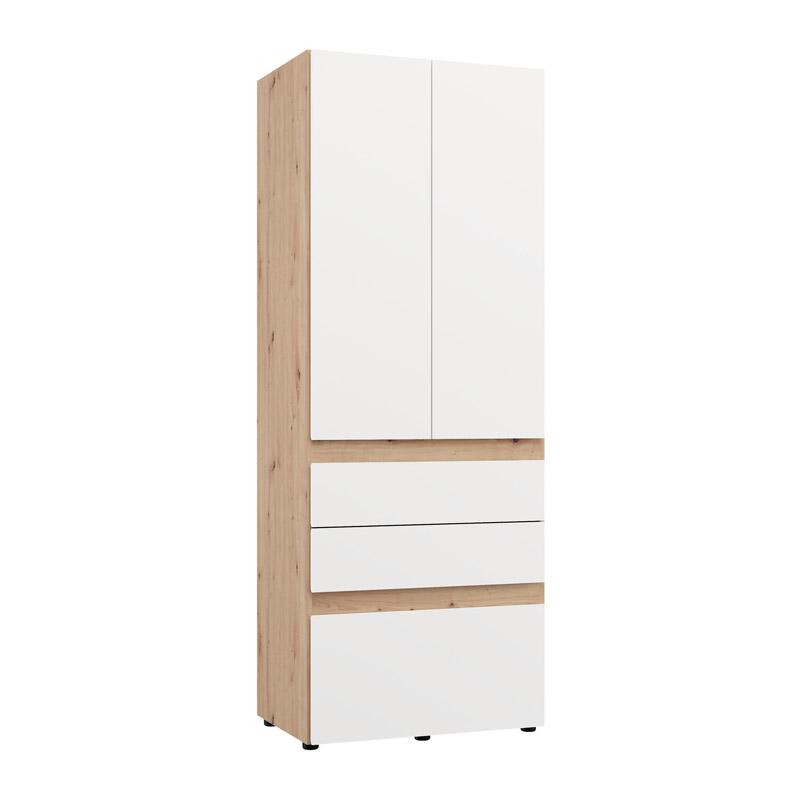 ΝΤΟΥΛΑΠΑ ARDERIN 2K3F h207 ARTISAN OAK-ΛΕΥΚΟ 79x52x208εκ ΝΤΟΥΛΑΠΑ ARDERIN 2K3F h207 ARTISAN OAK-ΛΕΥΚΟ 79x52x208εκ