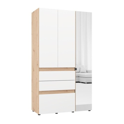 ΝΤΟΥΛΑΠΑ ARDERIN 3K3F1O h207 ARTISAN OAK-ΛΕΥΚΟ 117x52x208εκ ΝΤΟΥΛΑΠΑ ARDERIN 3K3F1O h207 ARTISAN OAK-ΛΕΥΚΟ 117x52x208εκ