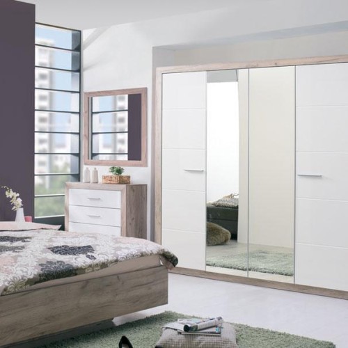 ΝΤΟΥΛΑΠΑ Astor 4K2O Grey Oak -Λευκή Λάκα 179.5*55.5*204
