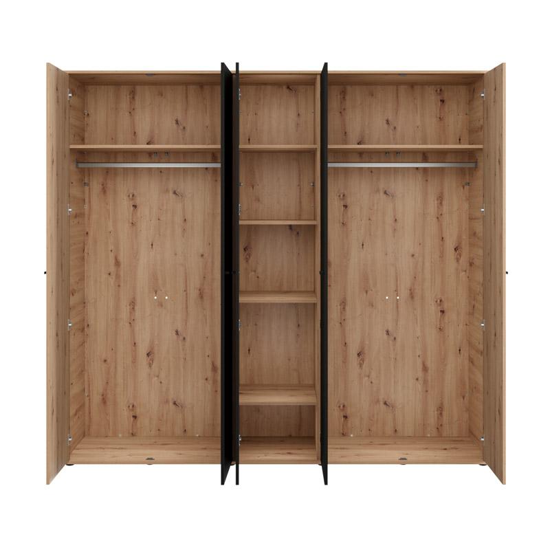 ΝΤΟΥΛΑΠΑ AVIGNON 5K h211 ARTISAN OAK-ΜΑΥΡΟ ΧΡΩΜΑ 228x55x211εκ ΝΤΟΥΛΑΠΑ AVIGNON 5K h211 ARTISAN OAK-ΜΑΥΡΟ ΧΡΩΜΑ 228x55x211εκ