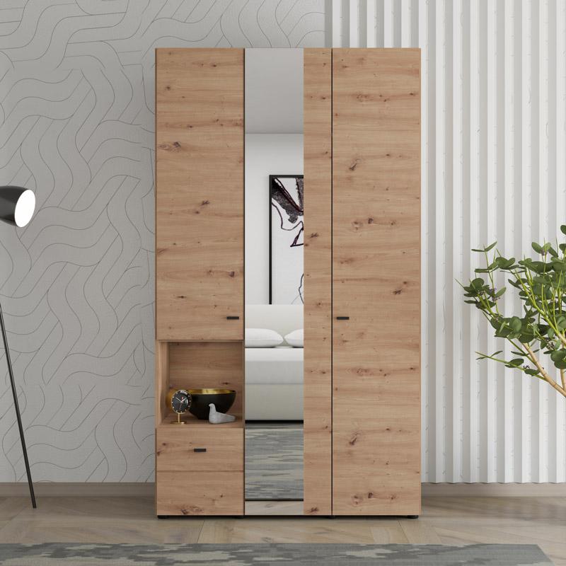 ΝΤΟΥΛΑΠΑ CAMPSIE 3K1F1O h207 ARTISAN OAK ΧΡΩΜΑ 118x52x208εκ ΝΤΟΥΛΑΠΑ CAMPSIE 3K1F1O h207 ARTISAN OAK ΧΡΩΜΑ 118x52x208εκ