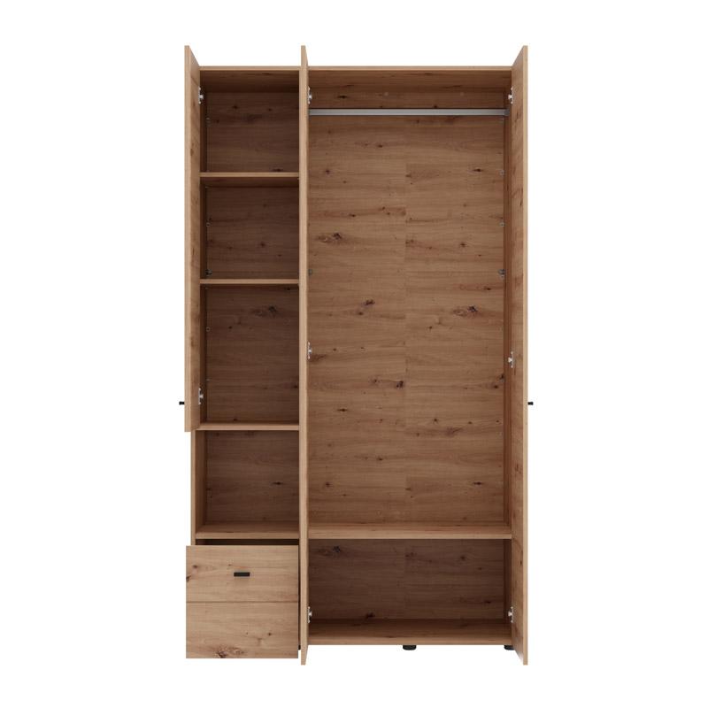 ΝΤΟΥΛΑΠΑ CAMPSIE 3K1F1O h207 ARTISAN OAK ΧΡΩΜΑ 118x52x208εκ ΝΤΟΥΛΑΠΑ CAMPSIE 3K1F1O h207 ARTISAN OAK ΧΡΩΜΑ 118x52x208εκ