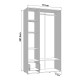 ΝΤΟΥΛΑΠΑ CAMPSIE 3K1F1O h207 ARTISAN OAK ΧΡΩΜΑ 118x52x208εκ ΝΤΟΥΛΑΠΑ CAMPSIE 3K1F1O h207 ARTISAN OAK ΧΡΩΜΑ 118x52x208εκ