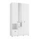ΝΤΟΥΛΑΠΑ CAMPSIE 3K1F1O h207 ΛΕΥΚΟ ΧΡΩΜΑ 118x52x208εκ ΝΤΟΥΛΑΠΑ CAMPSIE 3K1F1O h207 ΛΕΥΚΟ ΧΡΩΜΑ 118x52x208εκ