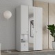 ΝΤΟΥΛΑΠΑ CAMPSIE 3K1F1O h207 ΛΕΥΚΟ ΧΡΩΜΑ 118x52x208εκ ΝΤΟΥΛΑΠΑ CAMPSIE 3K1F1O h207 ΛΕΥΚΟ ΧΡΩΜΑ 118x52x208εκ