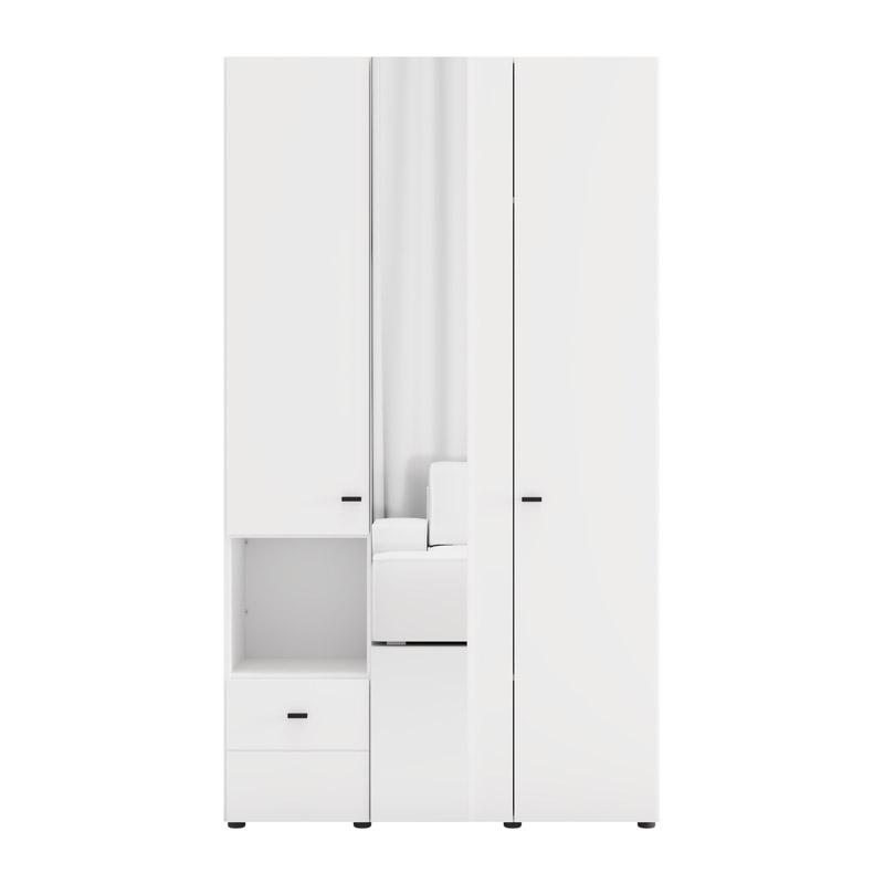 ΝΤΟΥΛΑΠΑ CAMPSIE 3K1F1O h207 ΛΕΥΚΟ ΧΡΩΜΑ 118x52x208εκ ΝΤΟΥΛΑΠΑ CAMPSIE 3K1F1O h207 ΛΕΥΚΟ ΧΡΩΜΑ 118x52x208εκ
