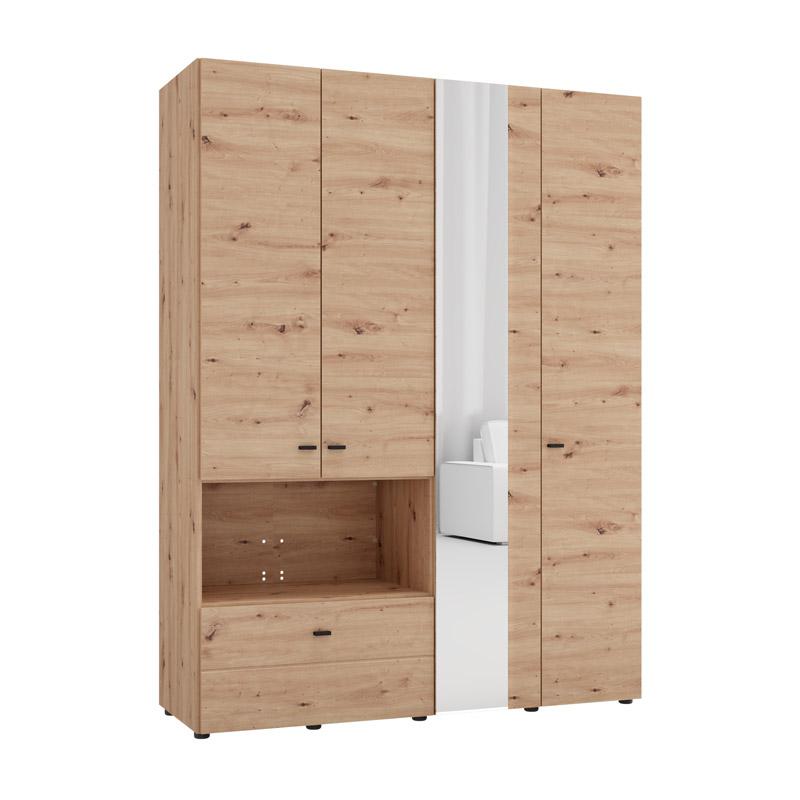 ΝΤΟΥΛΑΠΑ CAMPSIE 4K1F1O h207 ARTISAN OAK ΧΡΩΜΑ 155x52x208εκ ΝΤΟΥΛΑΠΑ CAMPSIE 4K1F1O h207 ARTISAN OAK ΧΡΩΜΑ 155x52x208εκ