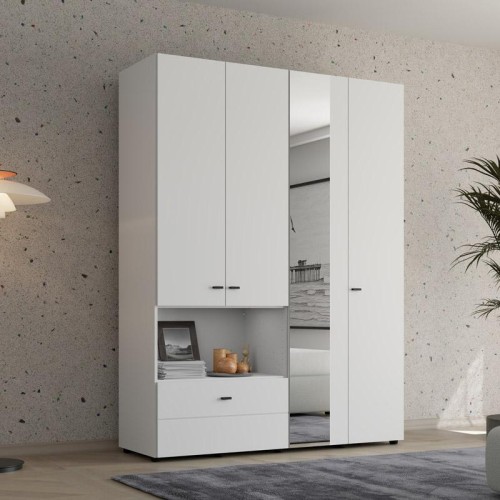 ΝΤΟΥΛΑΠΑ CAMPSIE 4K1F1O h207 ΛΕΥΚΟ ΧΡΩΜΑ 155x52x208εκ ΝΤΟΥΛΑΠΑ CAMPSIE 4K1F1O h207 ΛΕΥΚΟ ΧΡΩΜΑ 155x52x208εκ